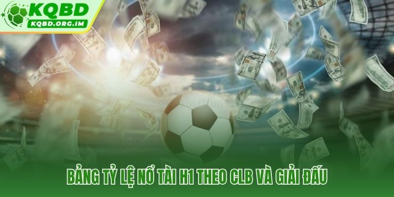Số liệu nổ Tài H1 theo CLB và giải đấu từ dữ liệu thực mùa